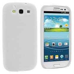 White Plastic Hard Case Cover with Soft Coating for Samsung Galaxy S3 i9300 i939