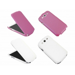 NEW White Pink PU Leather Flip Wallet Case Cover For Samsung Galaxy S3 I9300