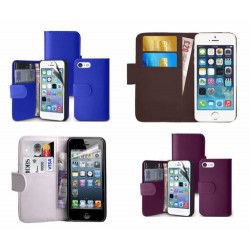 Luxury Protective Leather Wallet Flip Case Cover For Apple iPhone 5 | 5S | SE