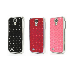 Luxury Glitter Diamond Hard Case For Samsung Galaxy S4 I9500 Gems Red Black Pink