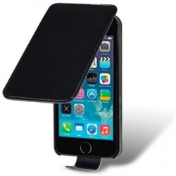 Leather Flip Case Cover for Apple iPhone SE/5/5S - Black