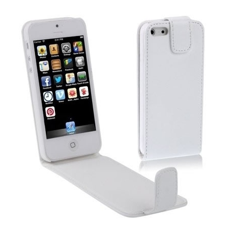 White Protective Leather Flip Case Cover Pouch For Apple iPhone 5 SE 5G 5S