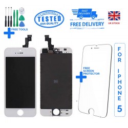 For iPhone 5 Replacement Full LCD Touch Screen Full Display Digitizer AAA White