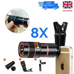 8X Zoom Telescope Lens Optical Camera With clip for Iphone Samsung Smartphone
