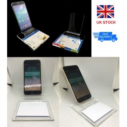 Clear Acrylic Mobile Cell Phone Display Stand Retail Store Exhibition Holder