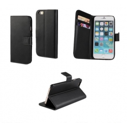 Leather Black Book Wallet Flip Stand Case Cover For iPhone 6 6G