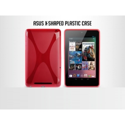 Soft Plastic Case Cover For Google Nexus 7 Asus(2012) X-Shaped Pink