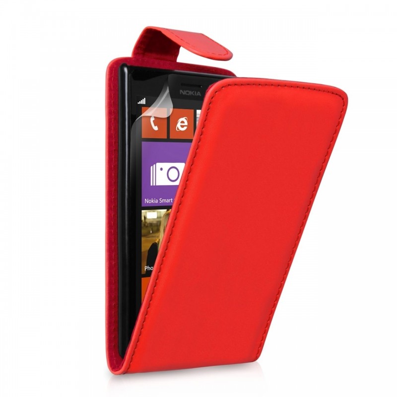Details about  Leather Effect Flip Case Cover & Screen Protector for Nokia Lumia 1320