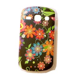 Floral Gems Hardback Case for Samsung Galaxy Fame S6810 Butterfly Flower Plastic