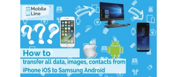 How to transfer all data images, contacts from iPhone iOS to Samsung Android